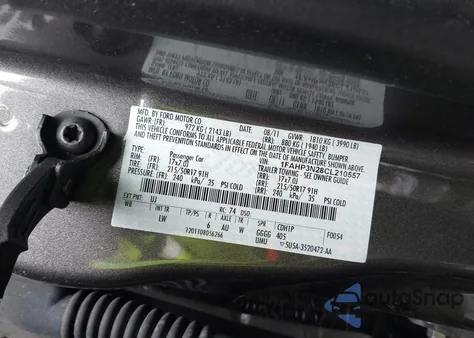 2012 Ford Focus Titanium z USA, uszkodzony, nr VIN 1FAHP3N28CL210557